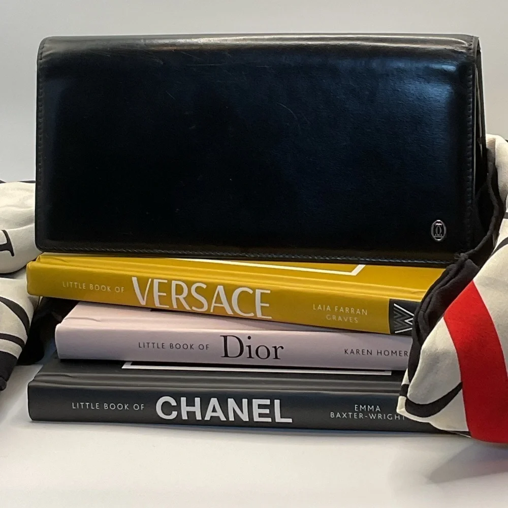 Cartier Pasha Black Leather Long Wallet